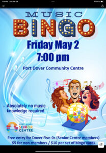 Music Bingo May 2nd 2025